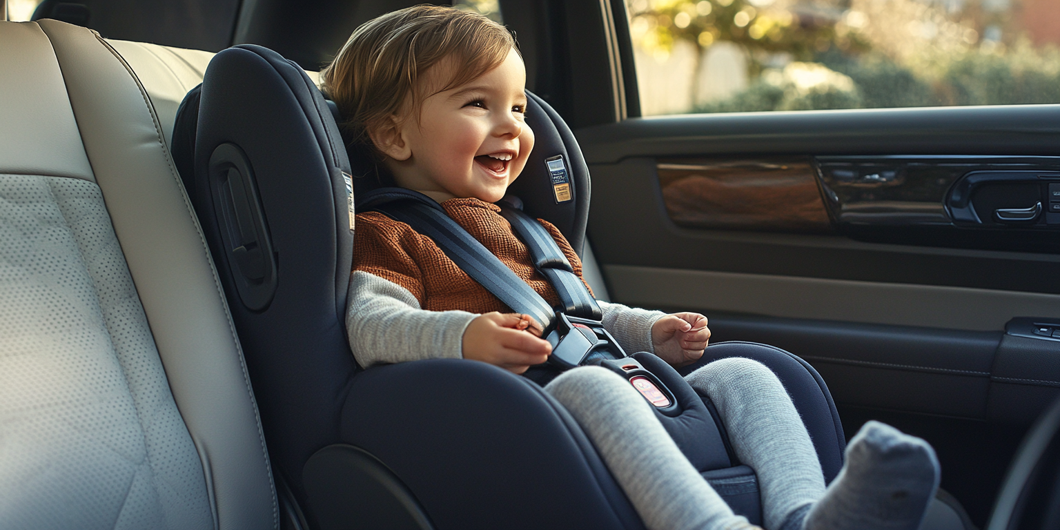 Forward-facing convertible; tether attached; harness at/above shoulders; chest clip at armpit level